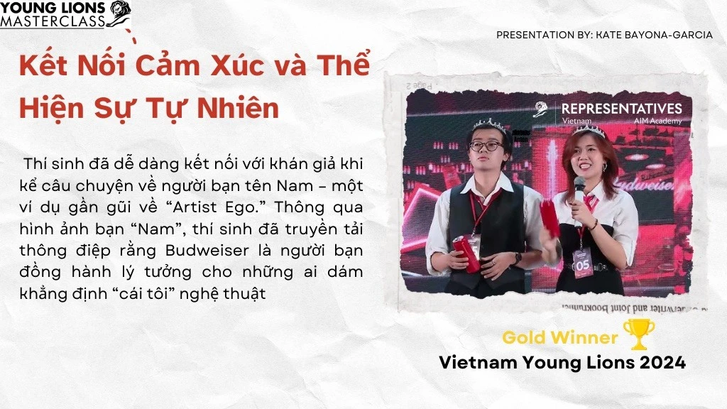 Đội thắng giải PR tại Vietnam Young Lions đã nổi bật nhờ tư duy chiến lược sáng tạo và kết hợp yếu tố cảm xúc