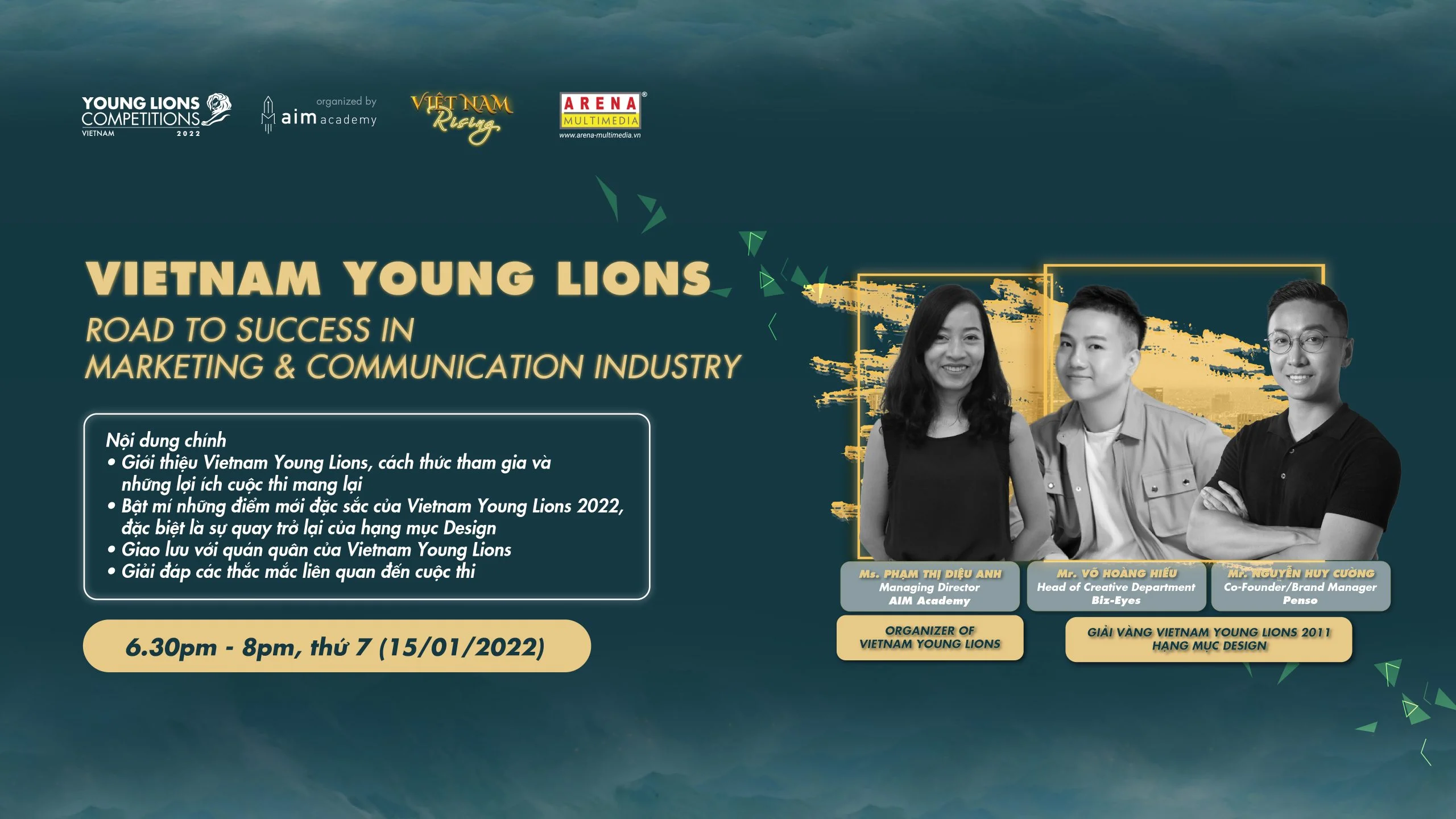 Trong mỗi phiên thi của Vietnam Young Lions, thí sinh sẽ được giao nhiệm vụ thực hiện các bài tập sáng tạo theo chủ đề